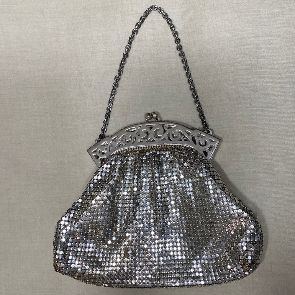 Whiting and Davis vintage mesh bag, silver